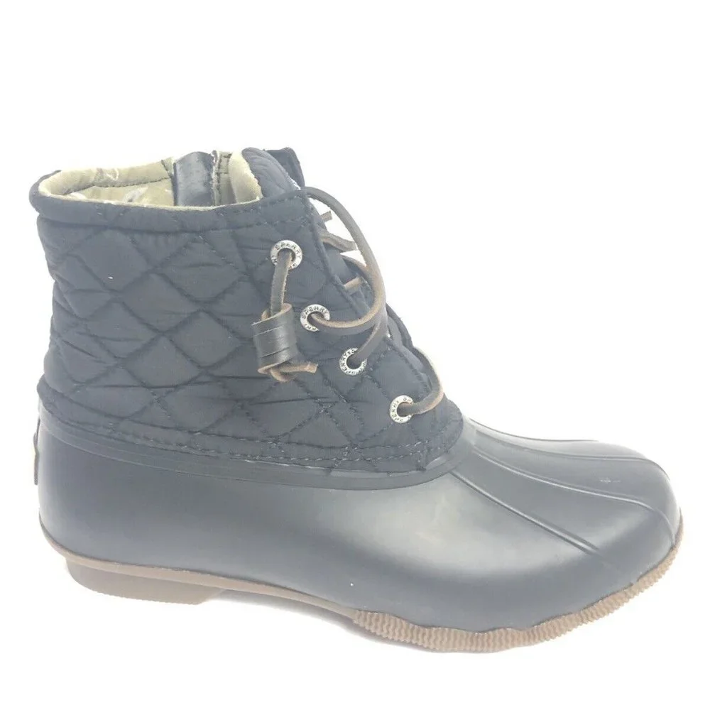 Sperry Women’s Saltwater Quilted Duck Boots, Size 7Wide